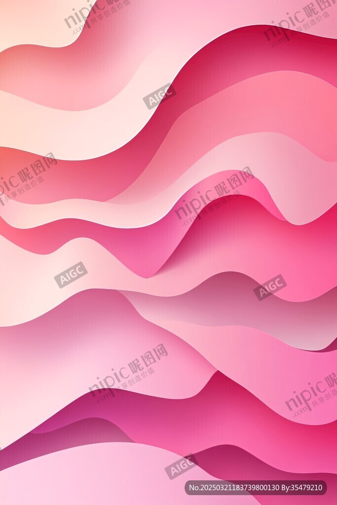 抽象艺术波浪图案