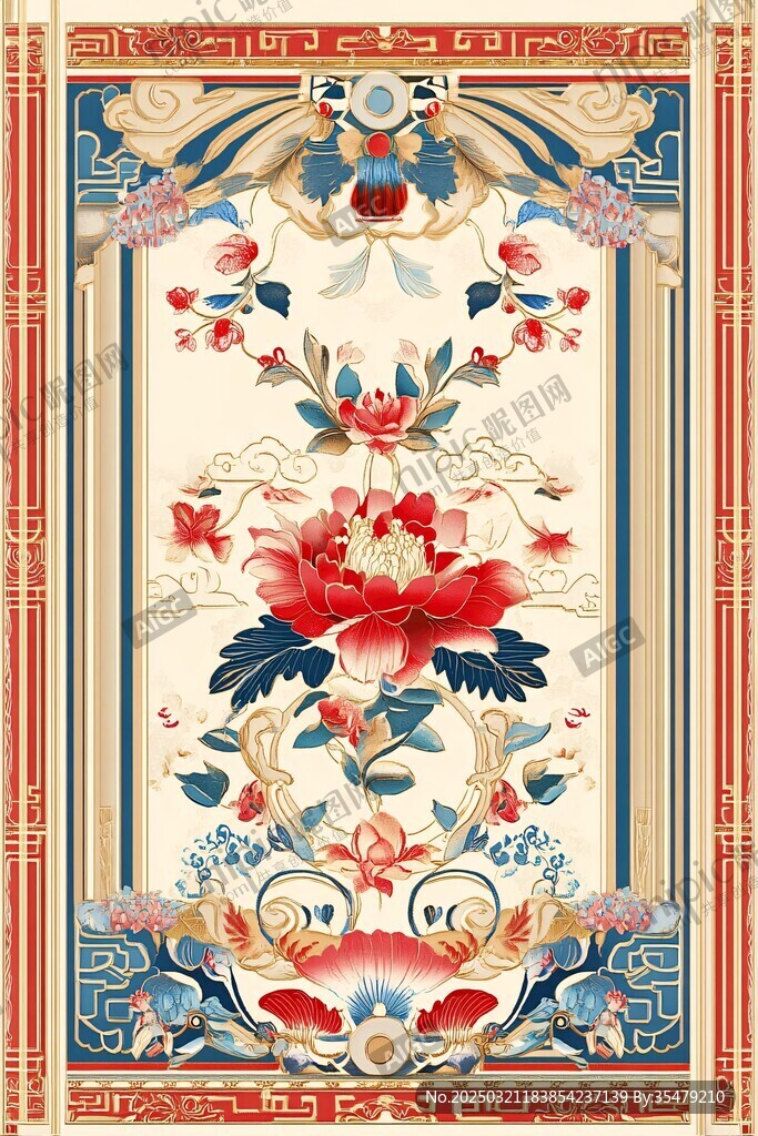 中国风花卉图案