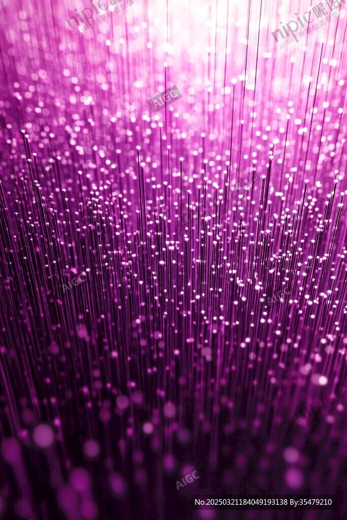紫色光影下的数字世界