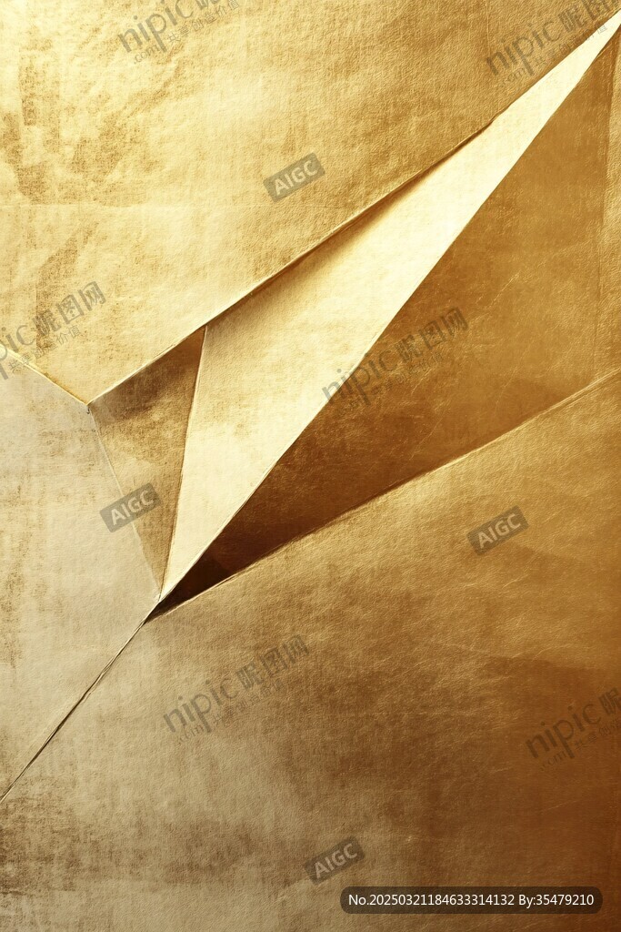 金色几何抽象