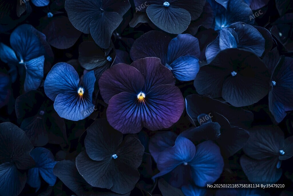 神秘蓝紫花海
