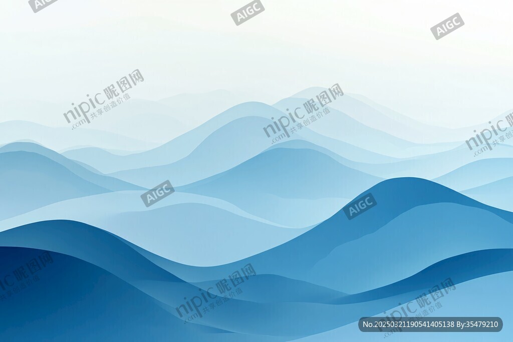 抽象的山地风景