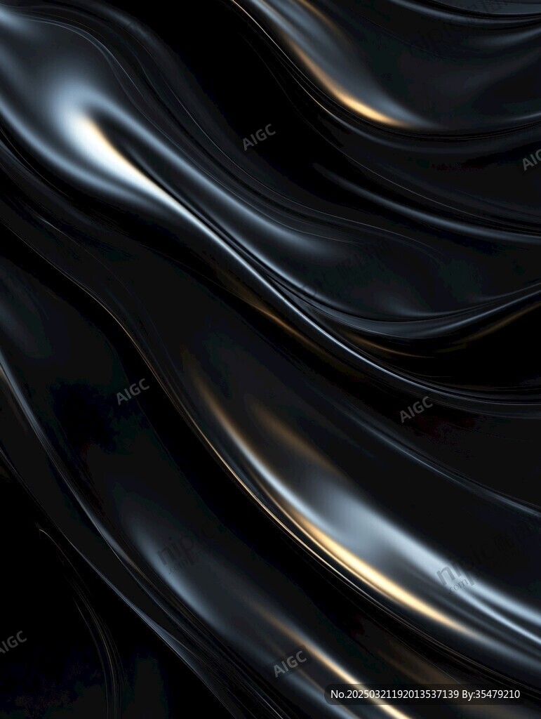 黑色光泽抽象画