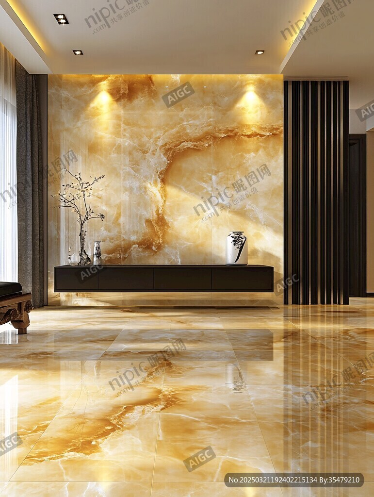 豪华室内设计 marble walls and floors