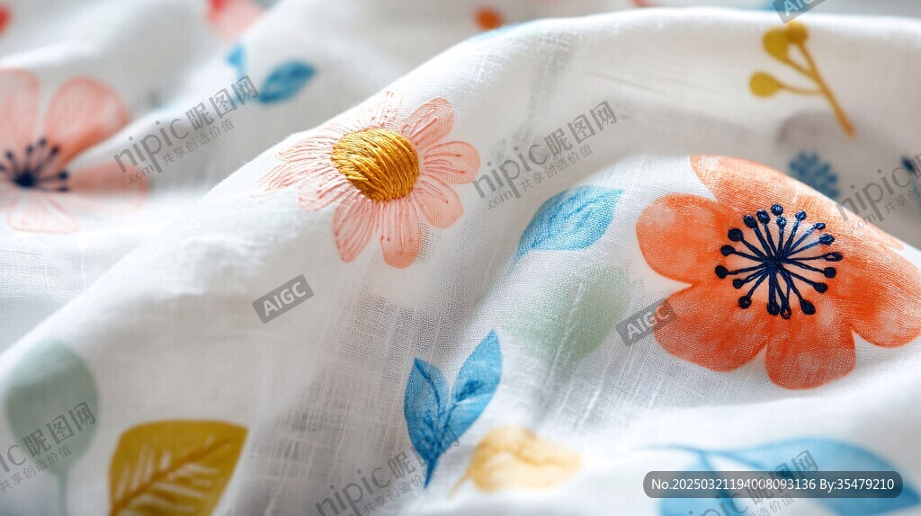 花卉图案纺织品