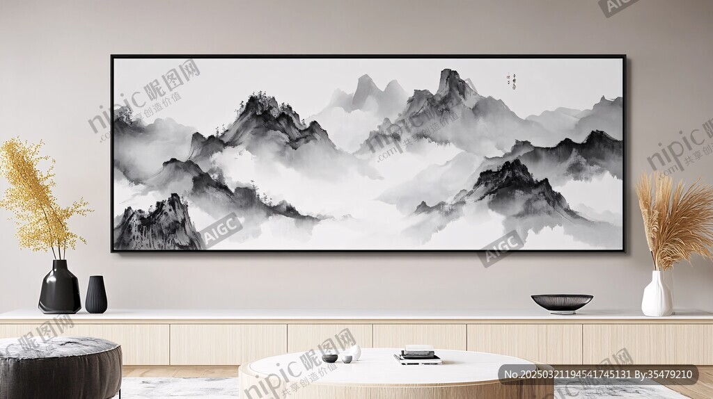 抽象山水画