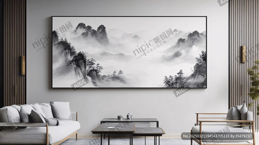 抽象山水画
