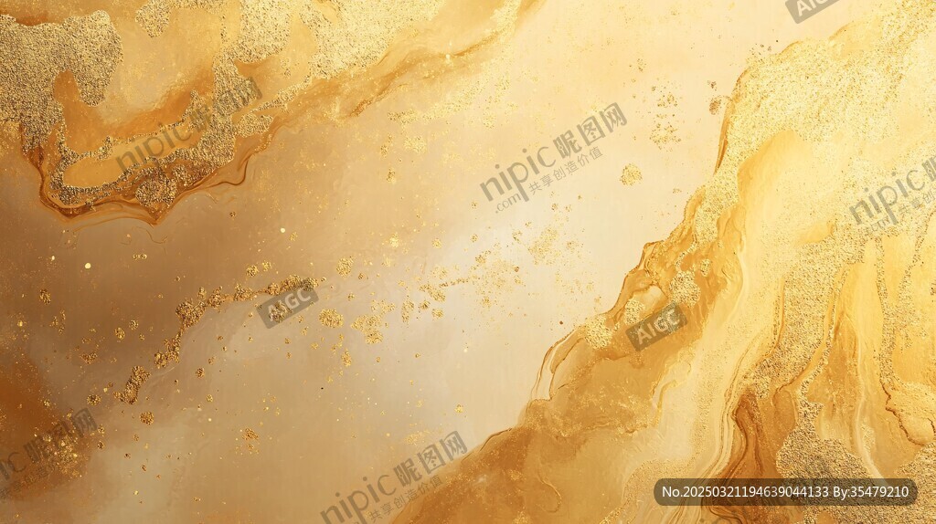 金色大理石纹理背景
