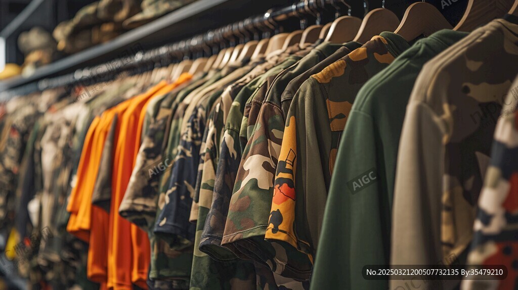 迷彩服装展示
