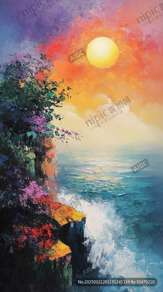 海边的日落