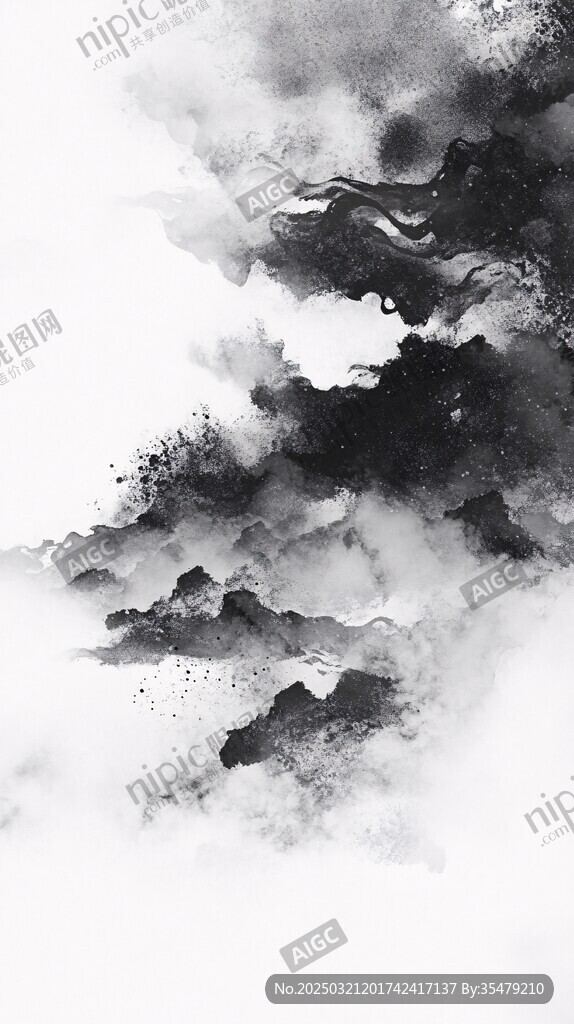 抽象水墨画