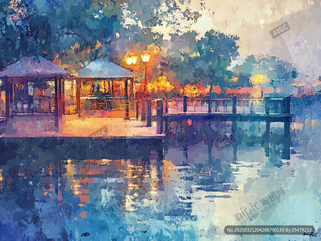 水边的夜晚