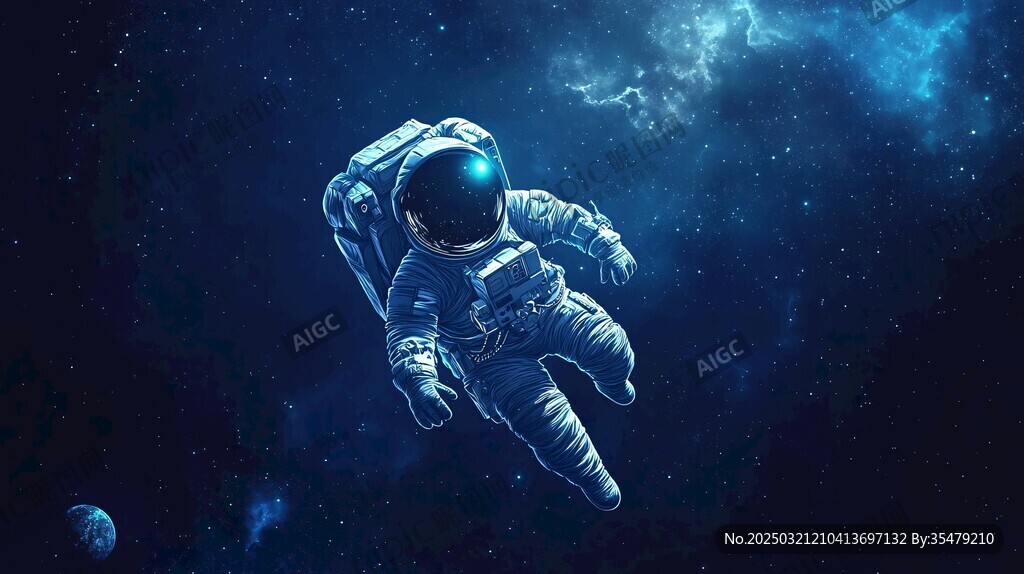 宇航员在太空中