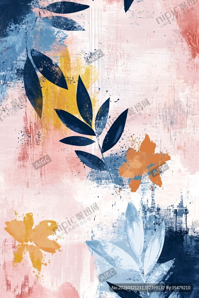 抽象花卉画