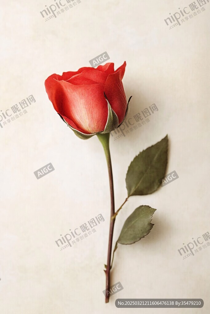 绽放的红玫瑰