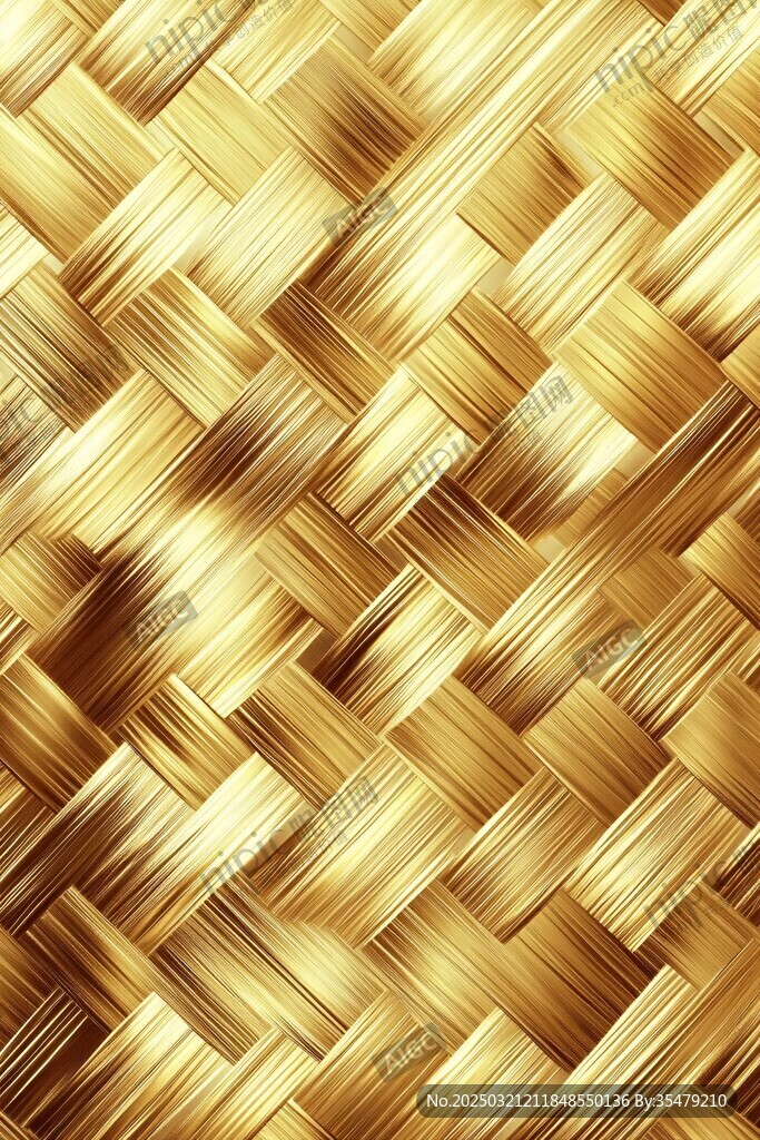 金色编织纹理