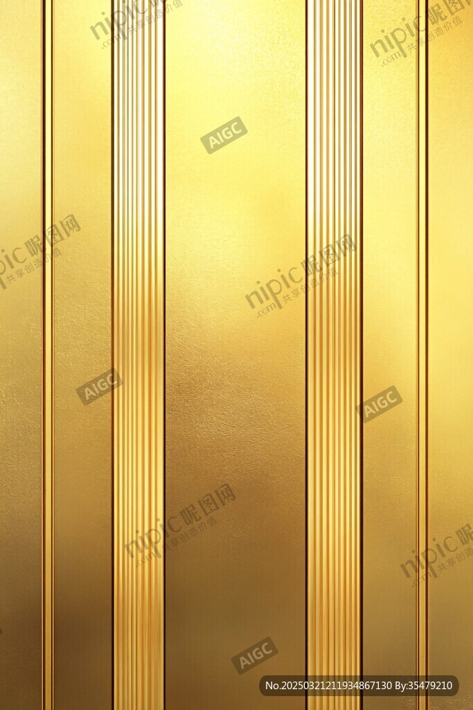 金色金属墙面设计
