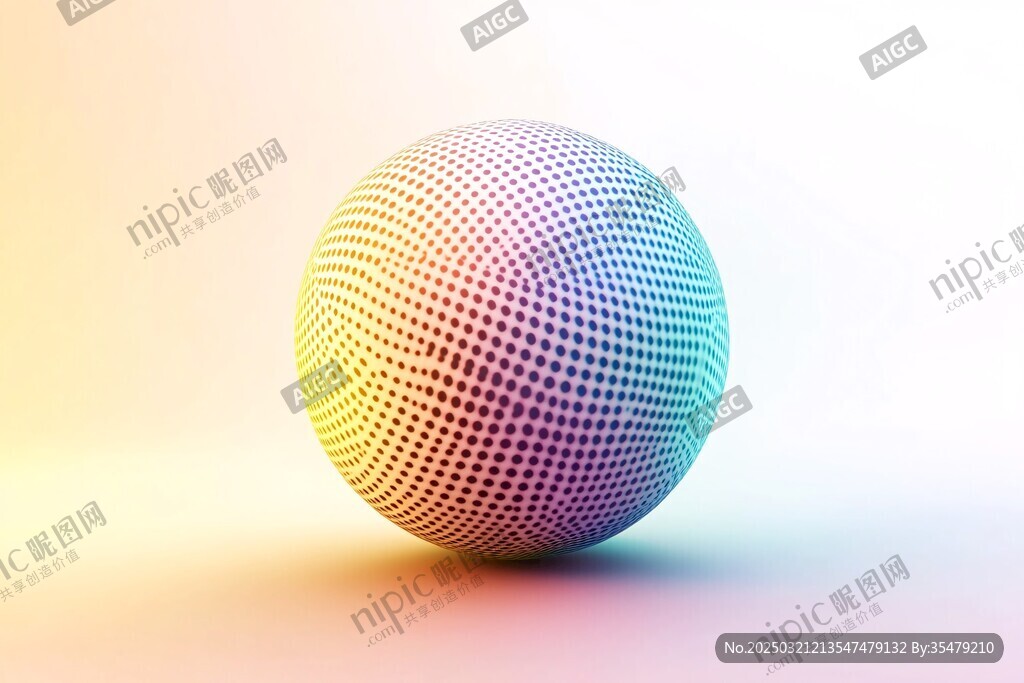 彩色点状球体