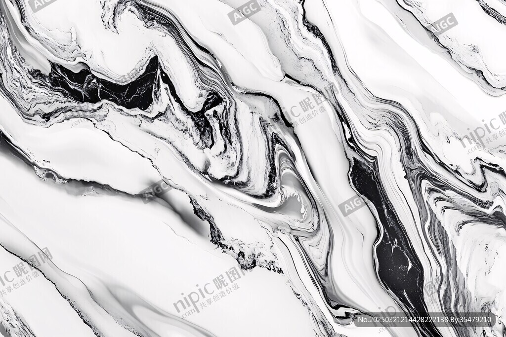 抽象黑白大理石纹理