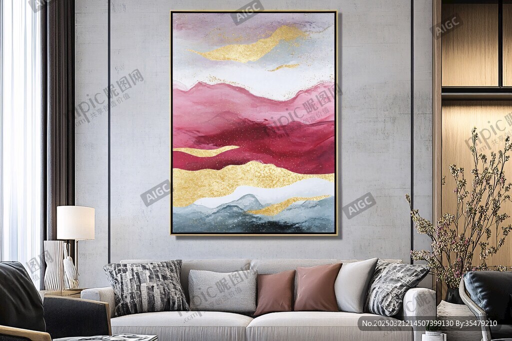 抽象艺术风景画