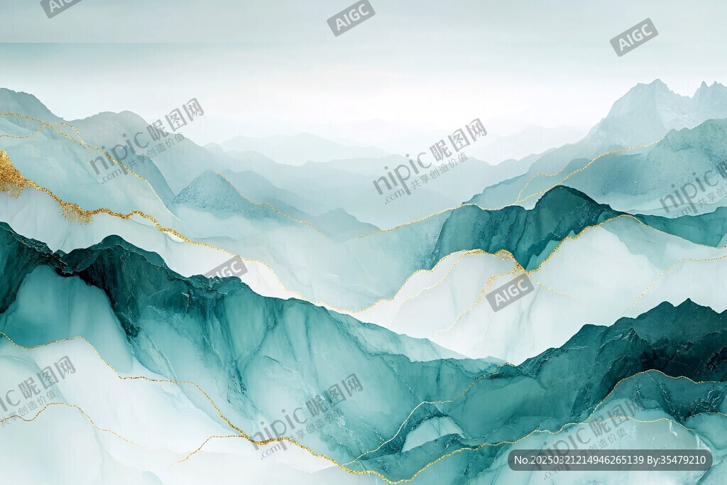 抽象山水画
