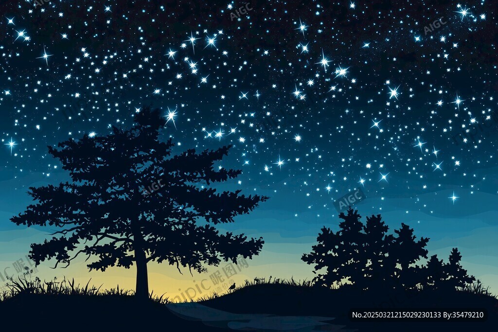 夜幕下的星空之谜