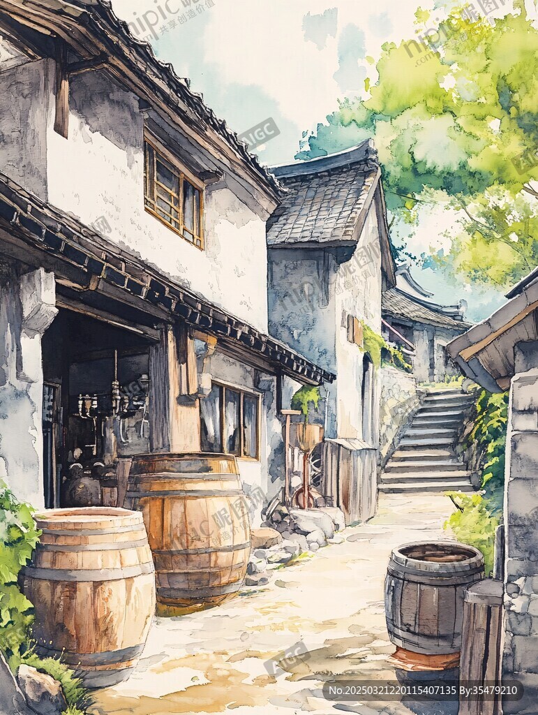 乡村小径的宁静时光