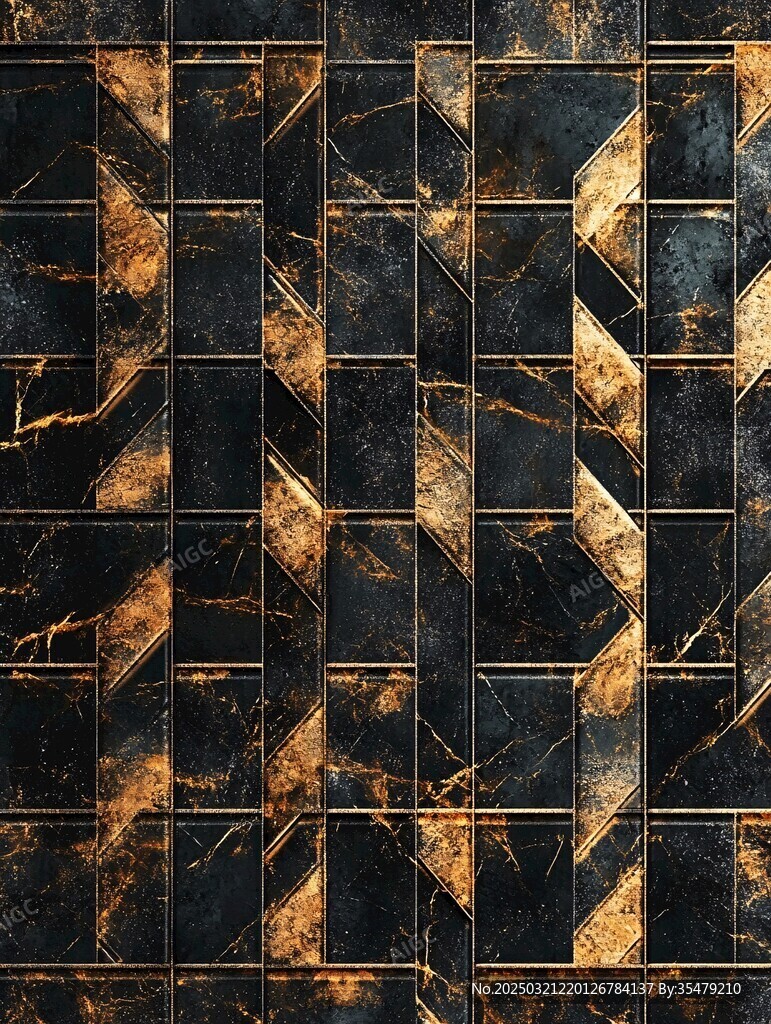 黑金几何纹理