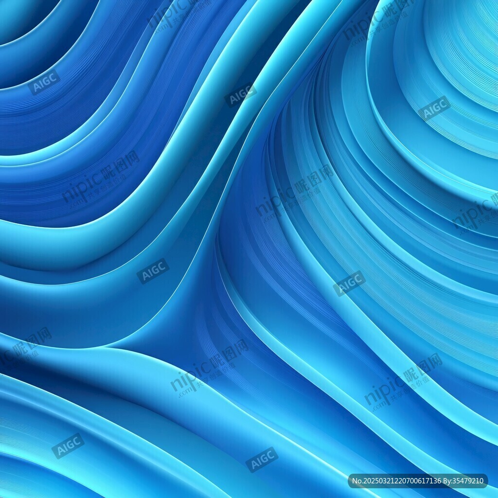 抽象蓝色漩涡