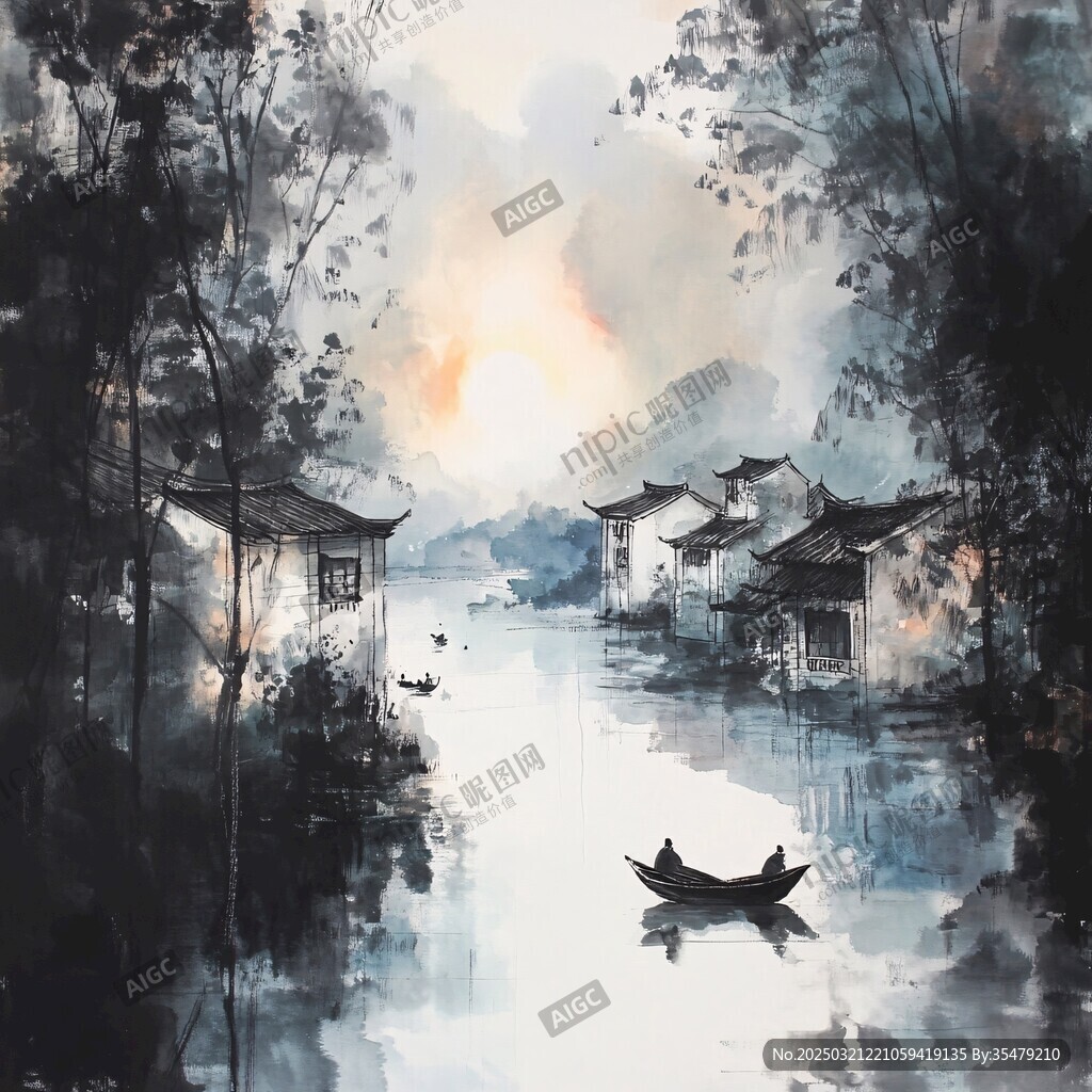 水乡的晨曦