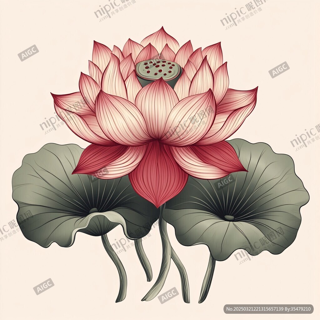 绚烂莲花盛开