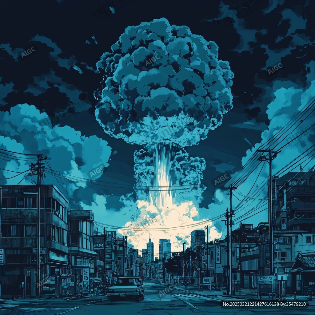 城市天际线上的核爆炸