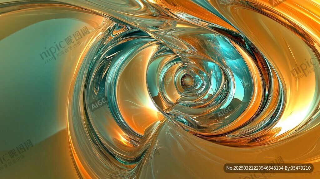 抽象金属漩涡