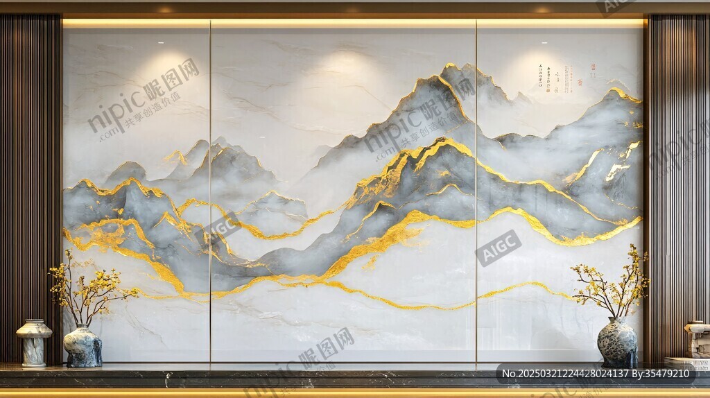 抽象山水画