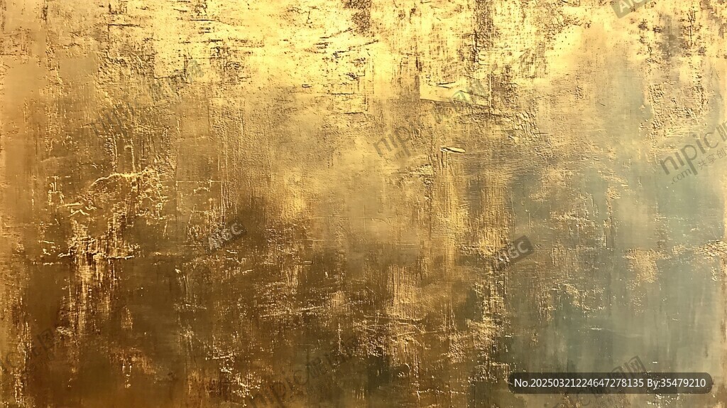 金色抽象画