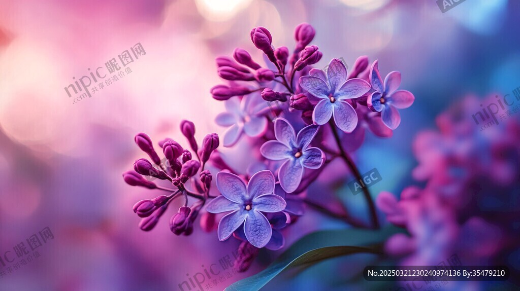 绚烂的丁香花