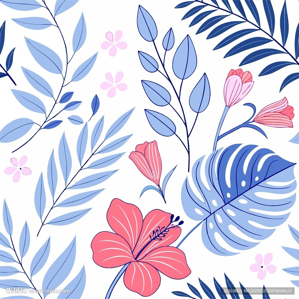 热带花纹