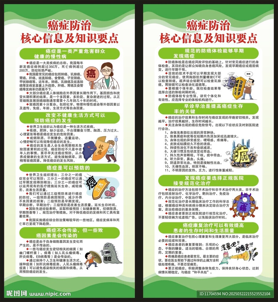 全国肿瘤防治宣传周展架