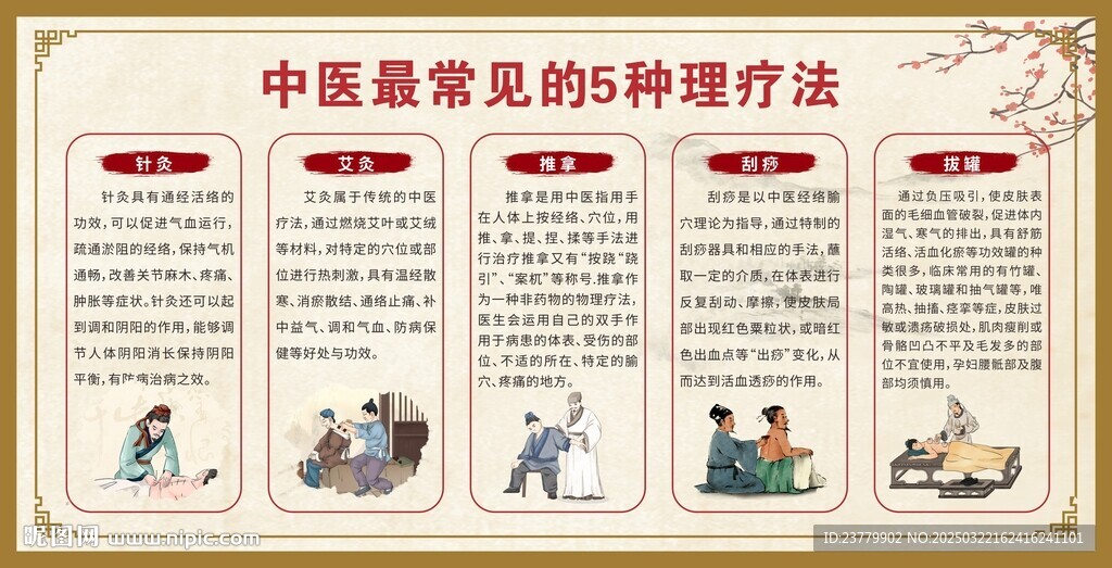 中医常见5种理疗法