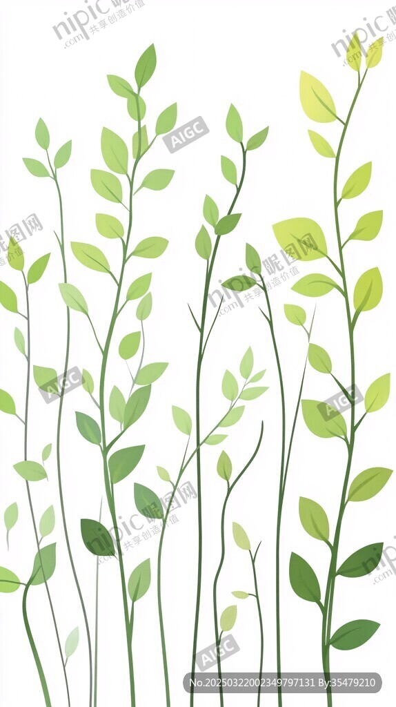 绿色植物插画