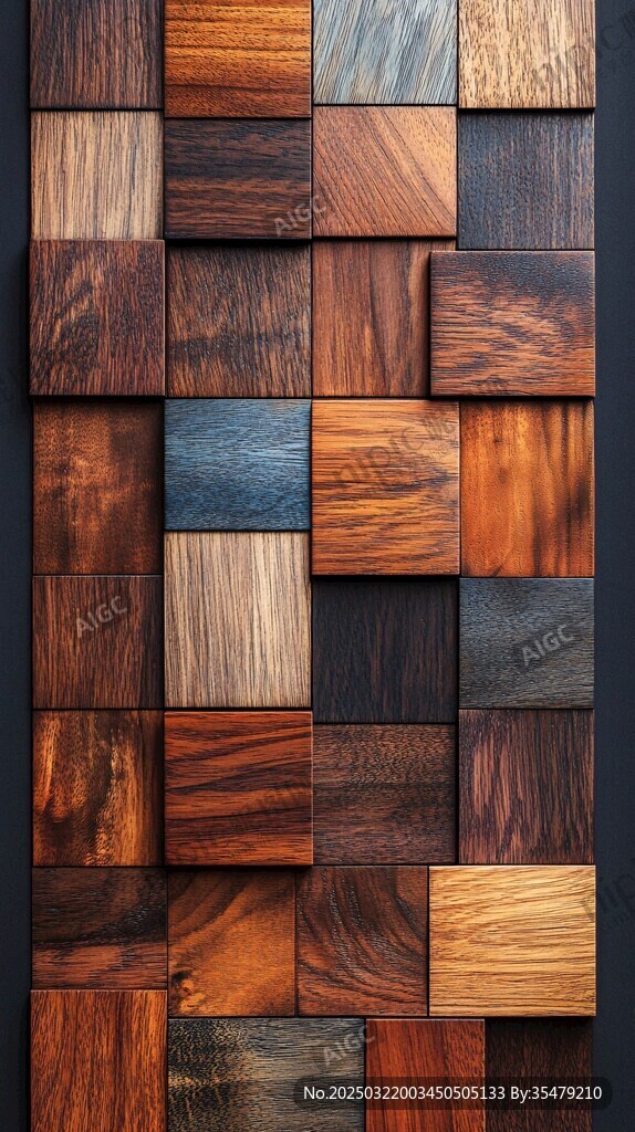 木纹拼贴画
