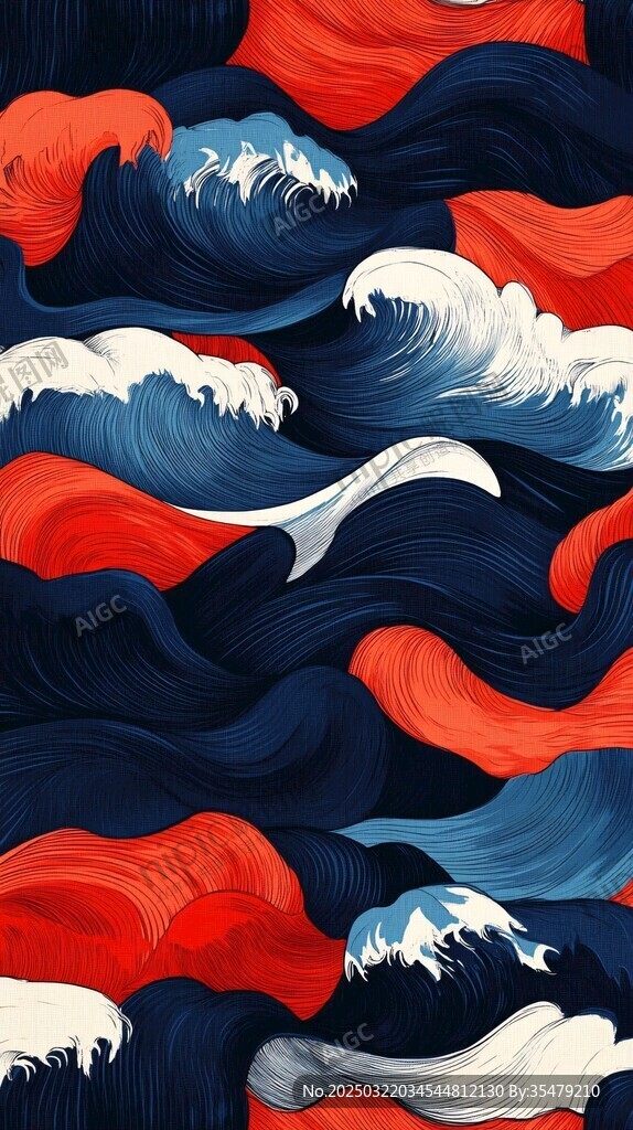波涛汹涌的海洋之舞