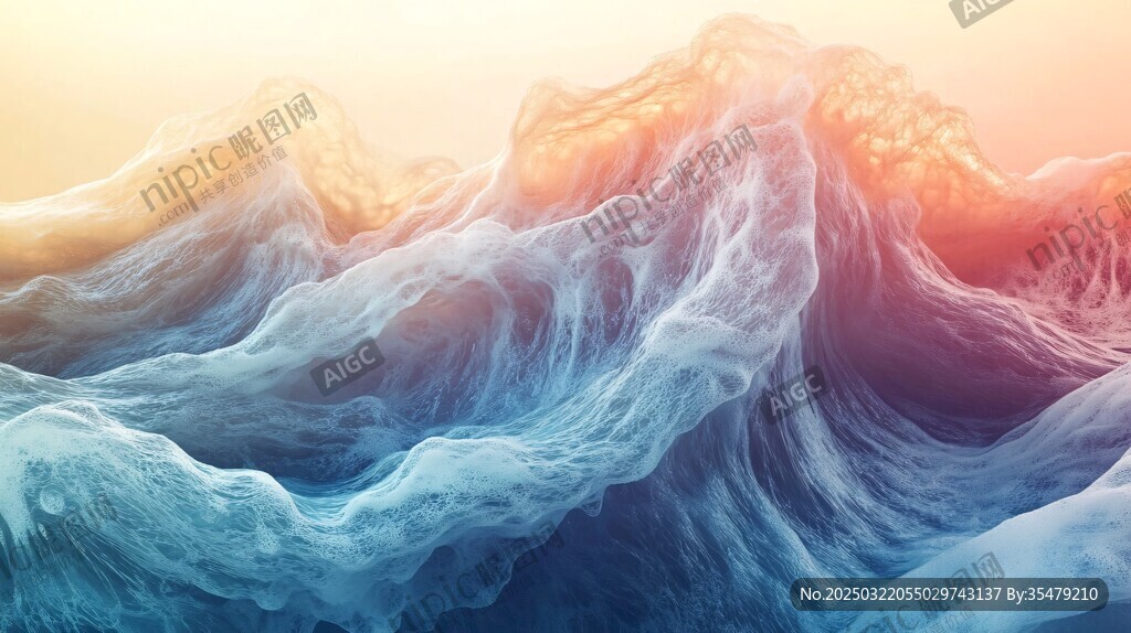 抽象波浪艺术