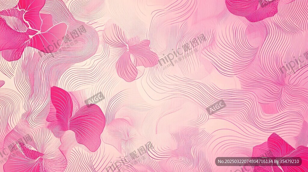 抽象花卉图案
