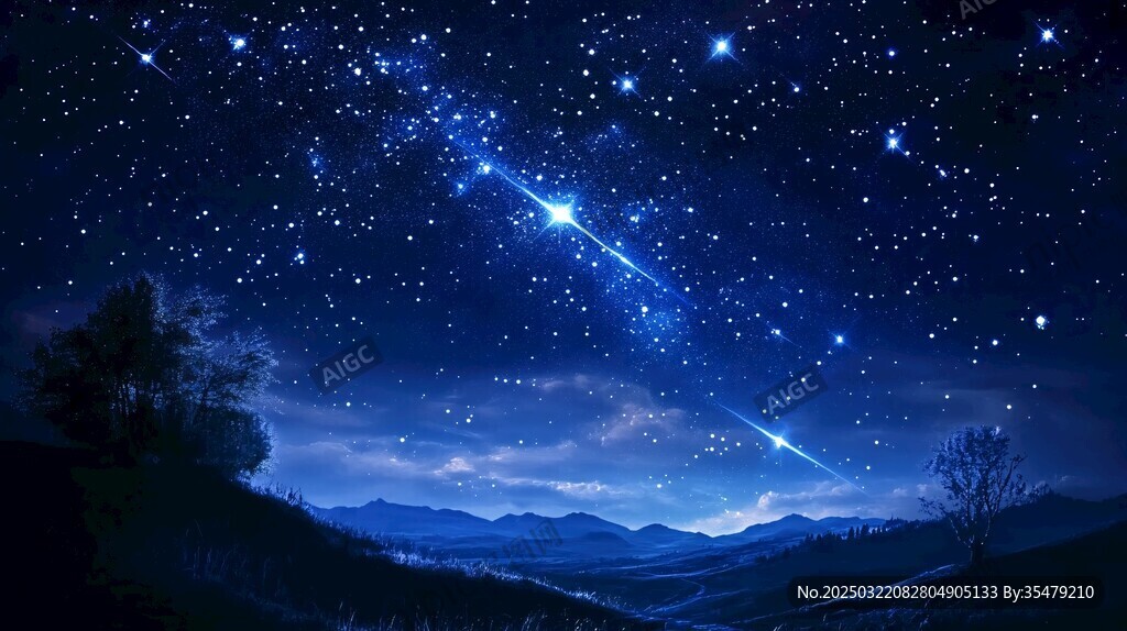 夜幕下的星空奇观