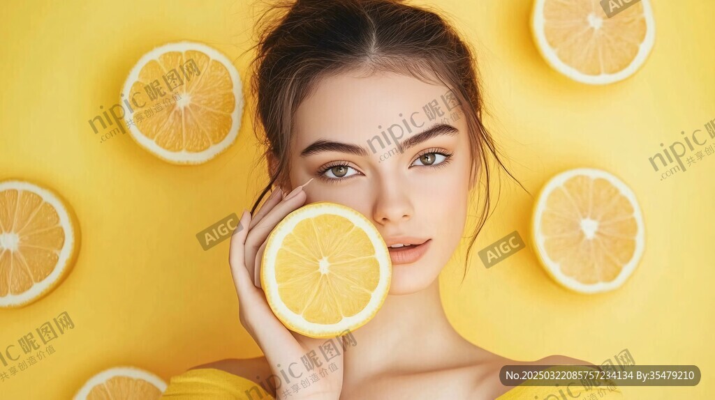 夏日柠檬美少女