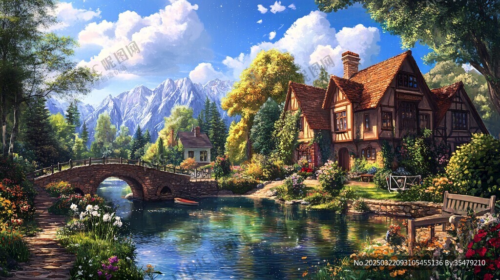 宁静的乡村小屋
