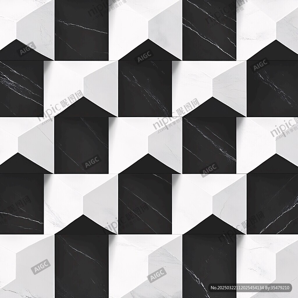几何图案的 marble纹理