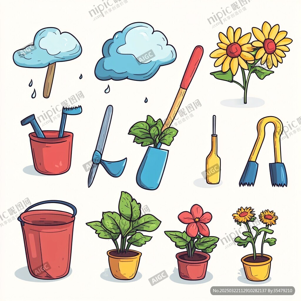 园艺必备工具与植物