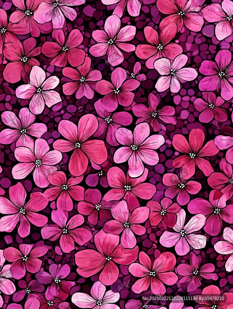 粉色花海